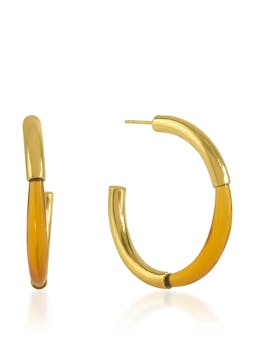 Citrine Chunky hoops Earrings Shyla Jewellery    - Collagerie