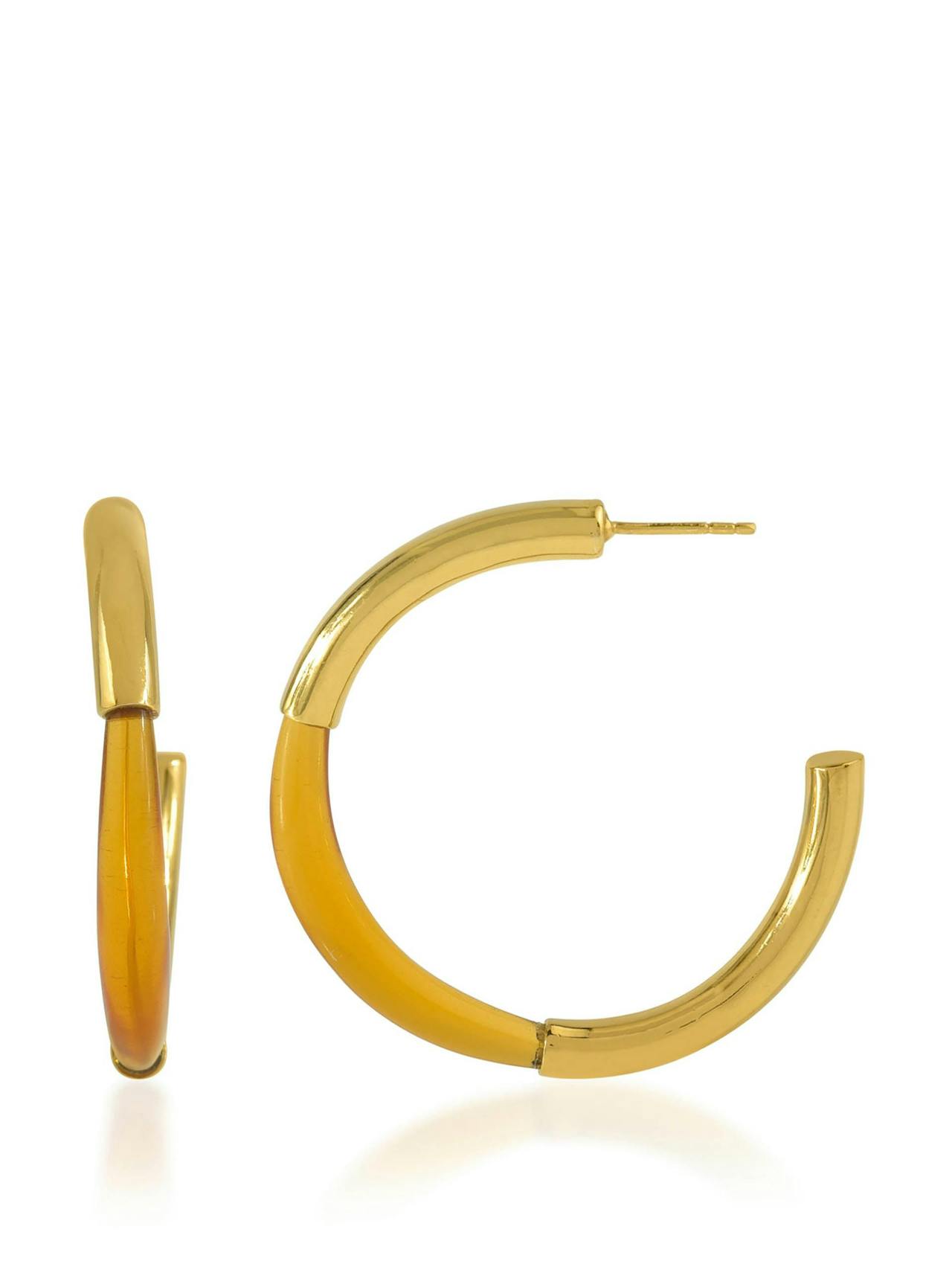 Citrine Chunky hoops Earrings Shyla Jewellery    - Collagerie