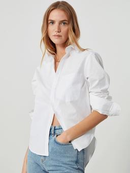 The White fine poplin Classic shirt Clothing With Nothing Underneath    - Collagerie