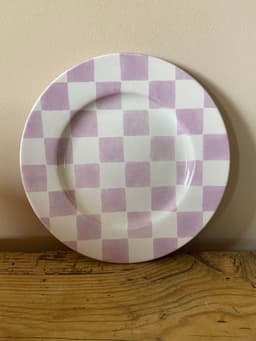 Checkmate plate, lilac  Silo Studio    - Collagerie