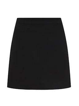 Black crepe mini skirt Womens Apparel - Skirts Matteau    - Collagerie