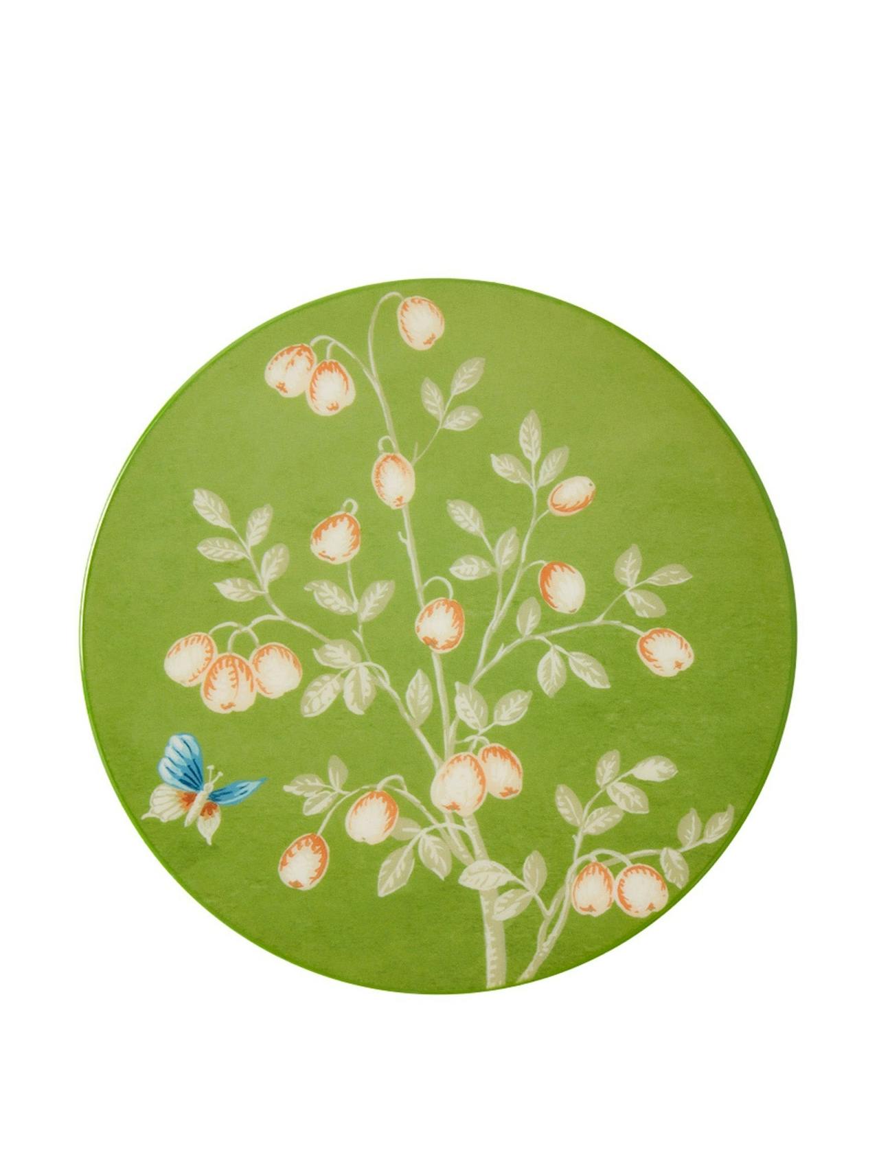 Green chinoiserie coasters (set of 4)