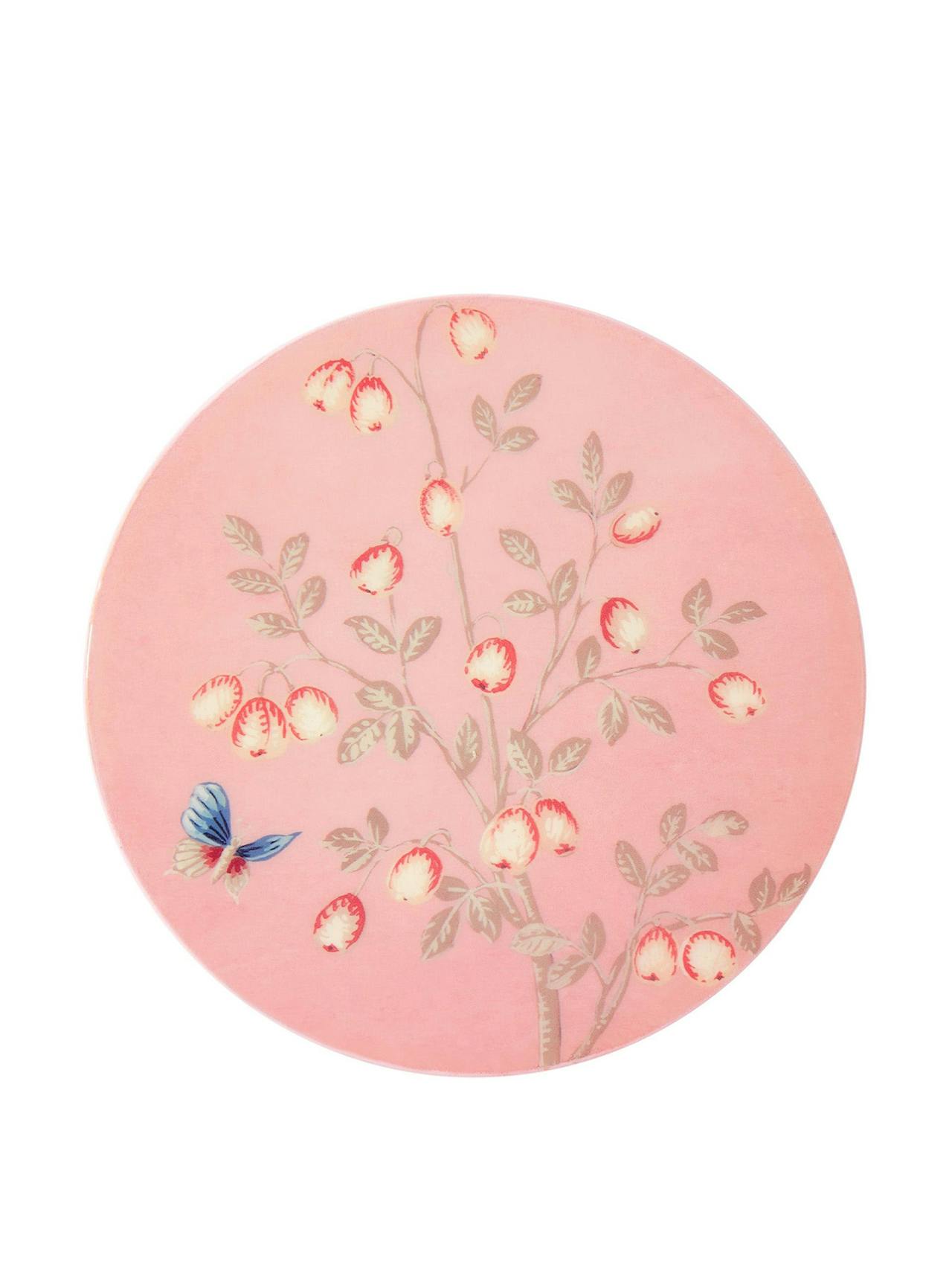 Pink chinoiserie coasters, set of 4