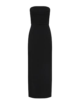 Black crepe strapless dress Womens Apparel - Dresses Matteau    - Collagerie