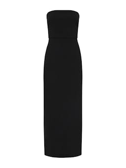 Black crepe strapless dress Womens Apparel - Dresses Matteau    - Collagerie