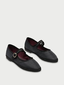 Black Caufield Mary Jane flats Mary Jane Flabelus    - Collagerie