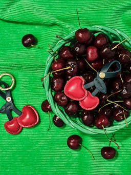 Cherry keyring  Not Another Bill    - Collagerie