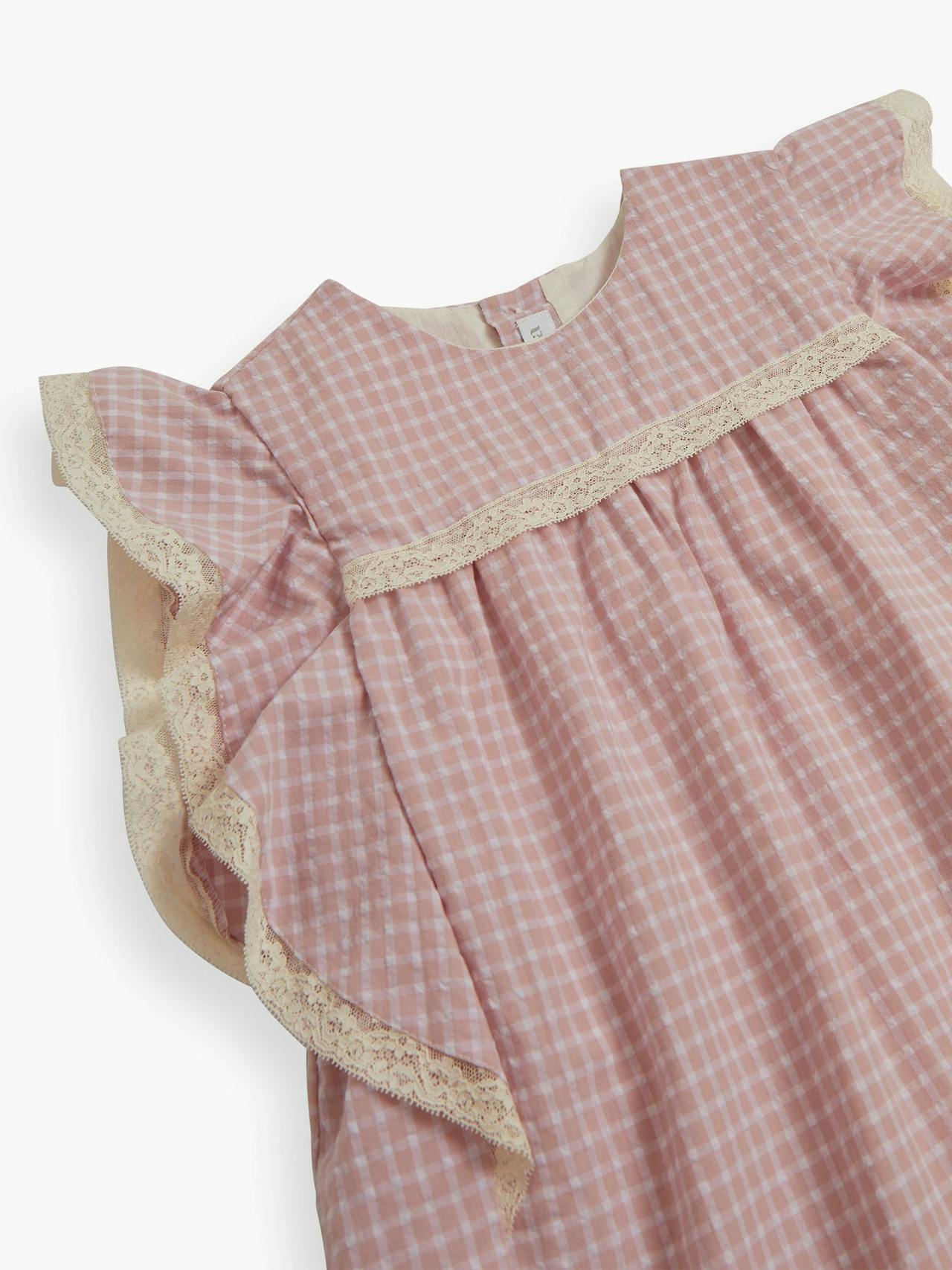 Dusty pink check Gordes dress Baby & Child Clothing Amaia    - Collagerie