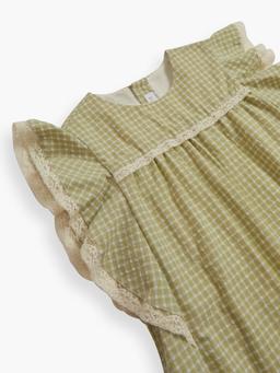 Sage green check Gordes dress Baby & Child Clothing Amaia    - Collagerie