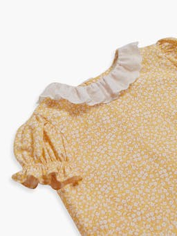 Yellow minifloral elodie baby set Baby Clothing Amaia    - Collagerie