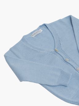 Sous-marin cardigan powder blue Baby Clothing Amaia    - Collagerie