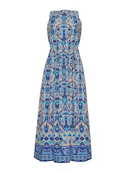 Damask blue Colomba dress Dresses Cara Cara    - Collagerie