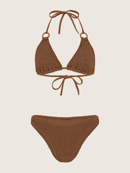 Metallic cocoa Eva bikini Bikini Hunza G    - Collagerie