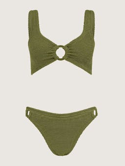 Metallic moss Hallie bikini Bikini Hunza G    - Collagerie