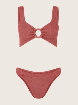 Metallic rosewood Hallie bikini Bikini Hunza G    - Collagerie