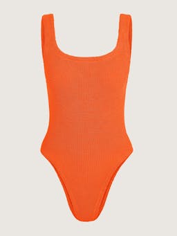 Orange square neck swimwuit Swimsuit Hunza G    - Collagerie