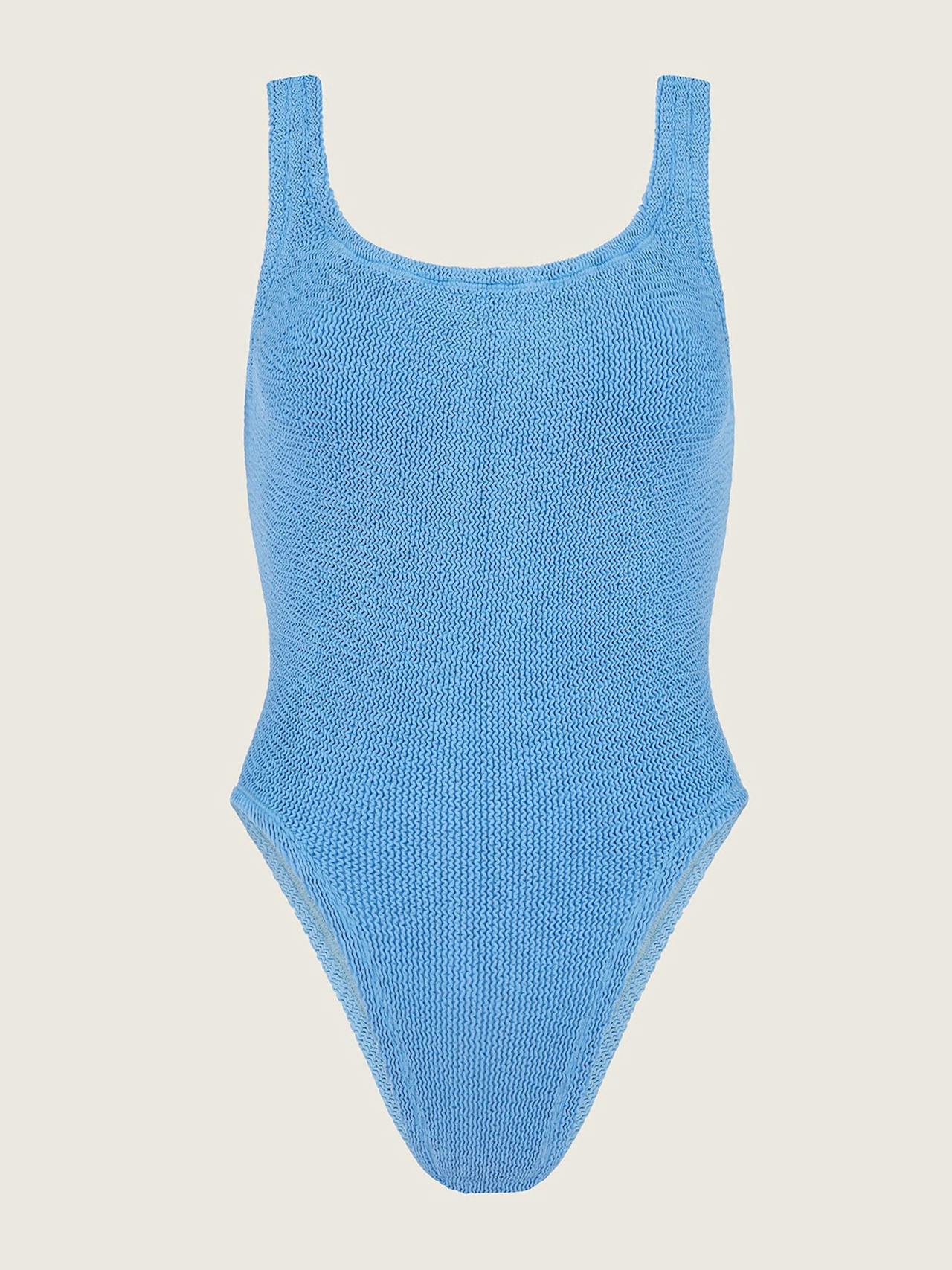 Cornflower blue Square neck swimsuit