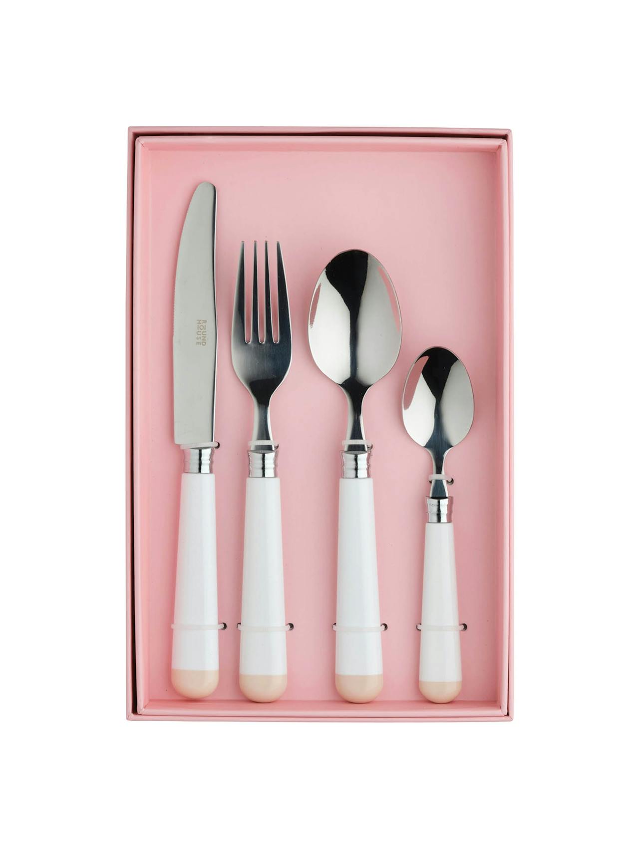 White and beige cutlery set  In the Roundhouse    - Collagerie