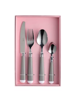 Grey and white cutlery set  In the Roundhouse    - Collagerie