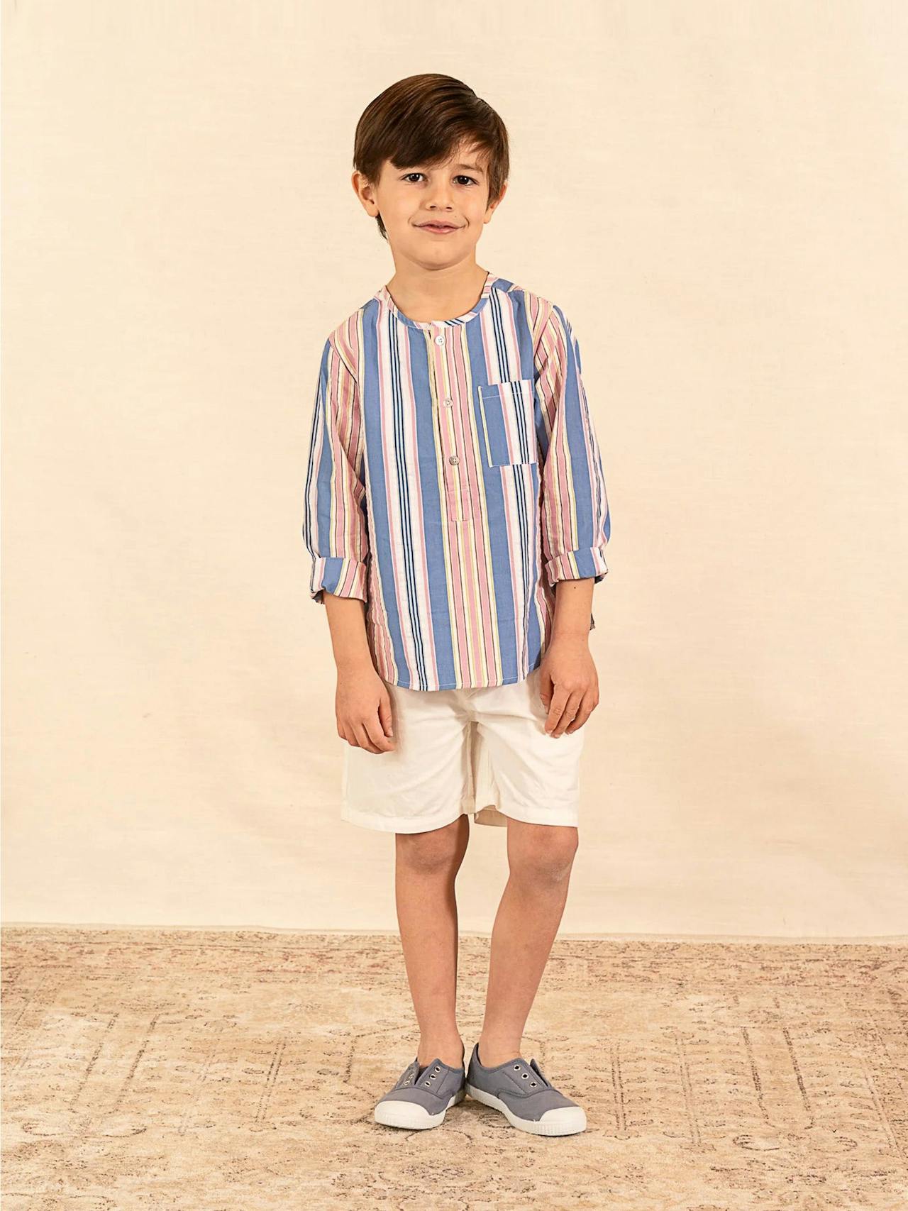 Victor shirt multistripe seersucker Baby Clothing Amaia    - Collagerie