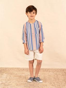 Victor shirt multistripe seersucker Baby Clothing Amaia    - Collagerie