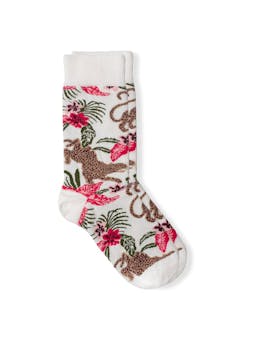 Women's socks soleia cream Women's Socks Desmond & Dempsey    - Collagerie