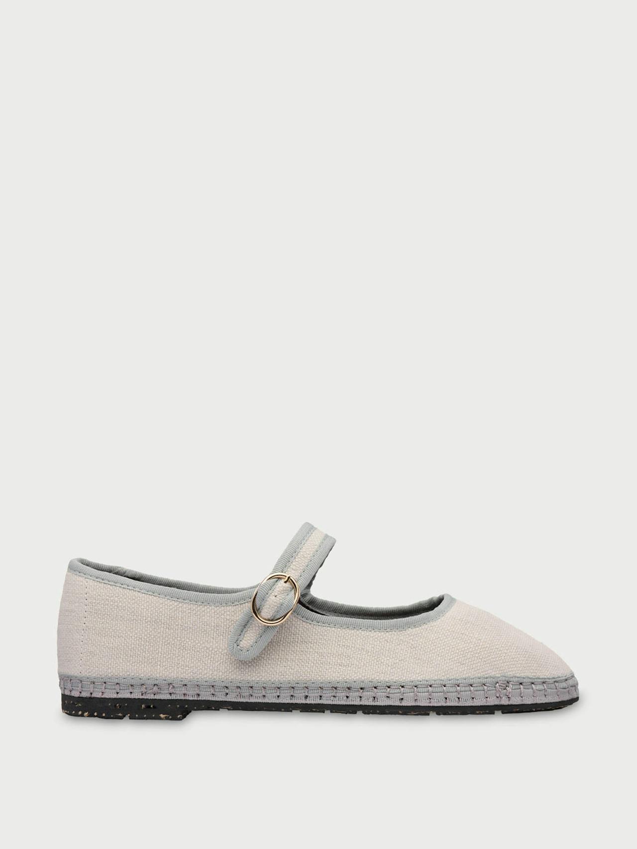 White Dalloway Mary Jane flats