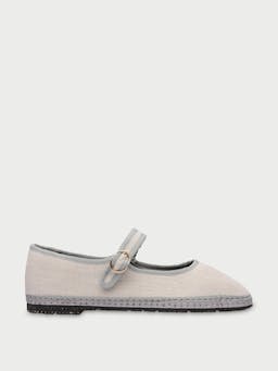 White Dalloway Mary Jane flats Mary Jane Flabelus    - Collagerie