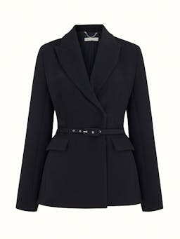 Danya jacket in black double crepe Jacket Emilia Wickstead    - Collagerie