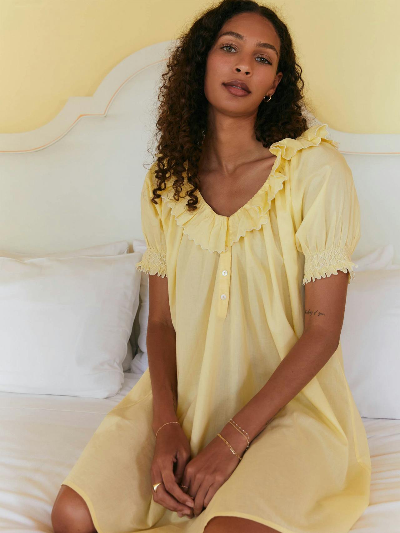 Cotton Dilli Primrose nightdress  If Only If    - Collagerie