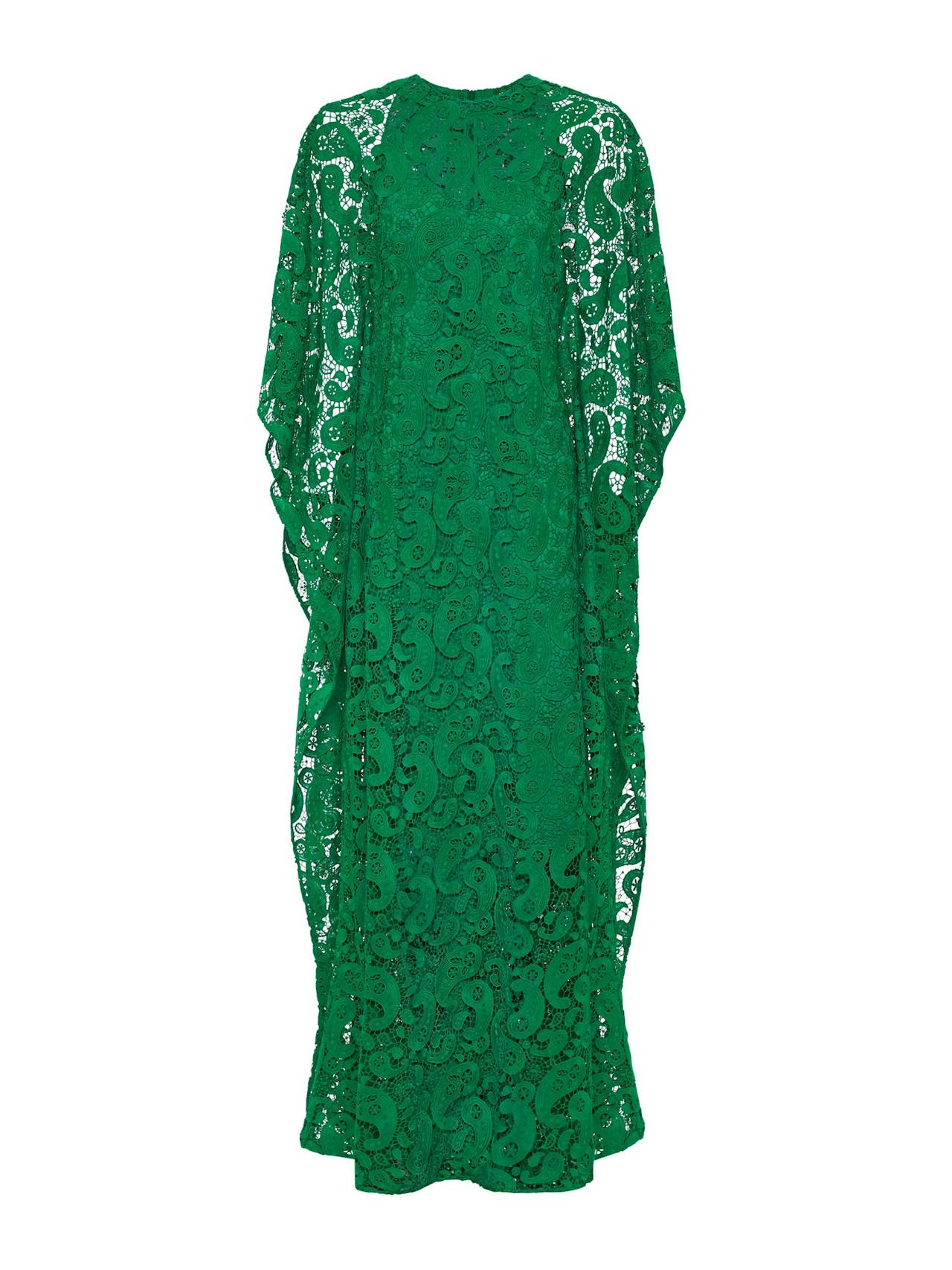 Emerald paisley Eloise lace maxi dress DRESS - AW24 Borgo De Nor    - Collagerie