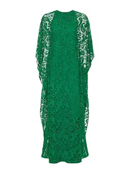 Emerald paisley Eloise lace maxi dress DRESS - AW24 Borgo De Nor    - Collagerie