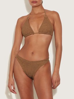 Metallic cocoa Eva bikini Bikini Hunza G    - Collagerie