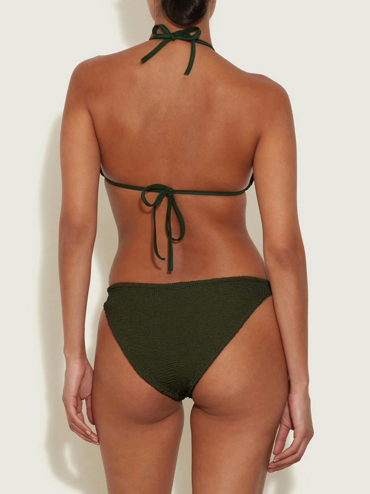 Metallic khaki Eva bikini Bikini Hunza G    - Collagerie