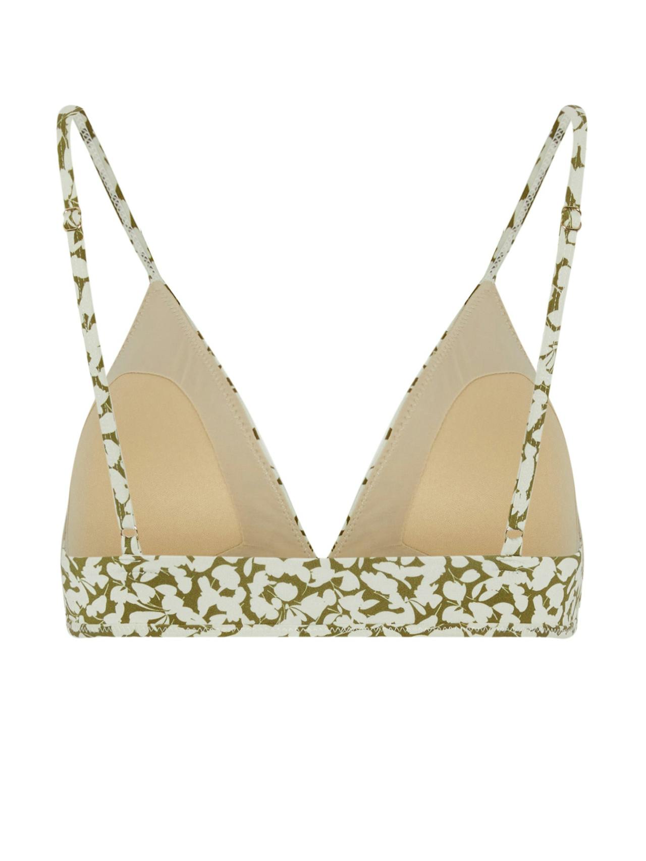 Sabine bikini top in ditsy green BIKINI TOPS Evarae    - Collagerie