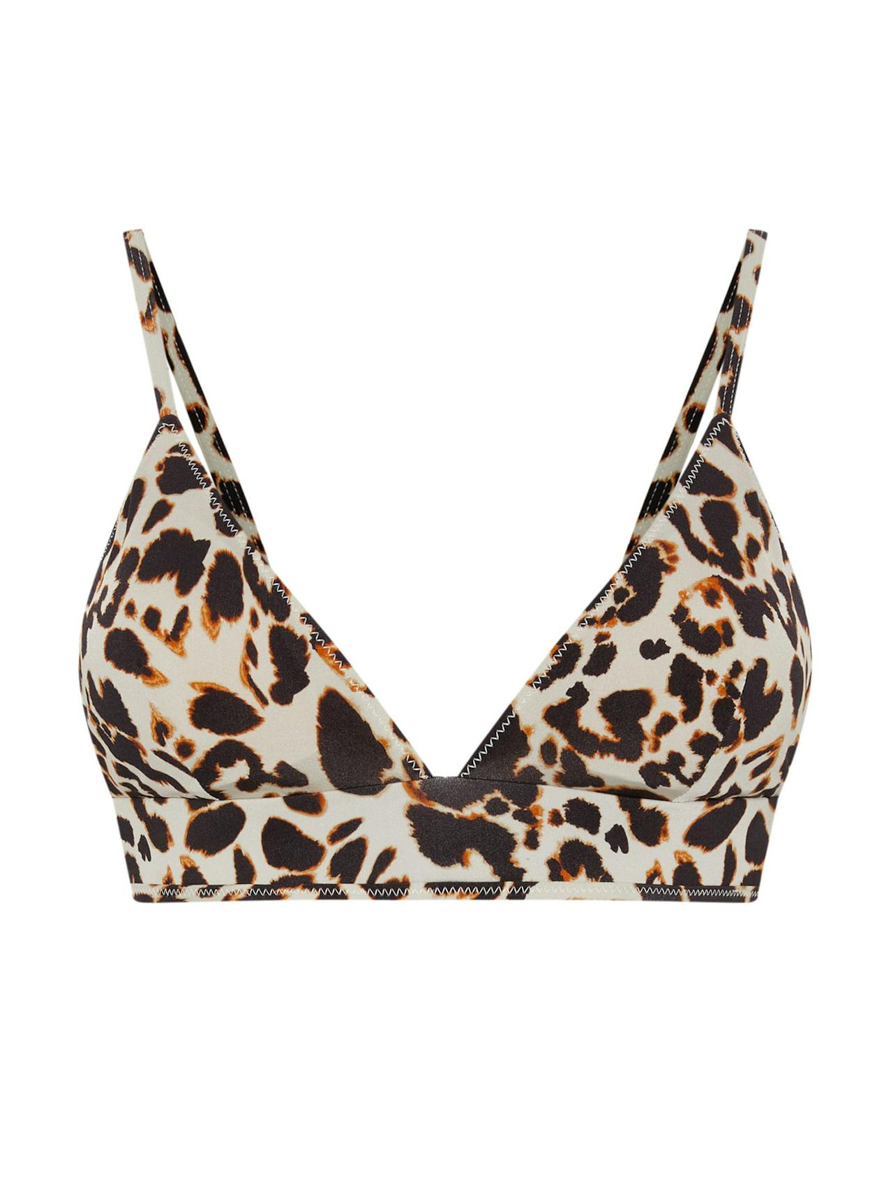 Sabine bikini top in milo leopard
