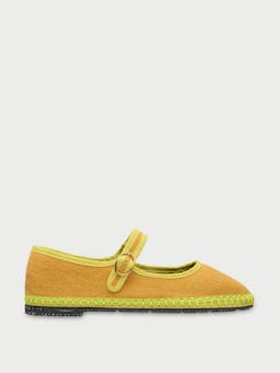 Mustard Ebenezer Mary Jane flats Mary Jane Flabelus    - Collagerie