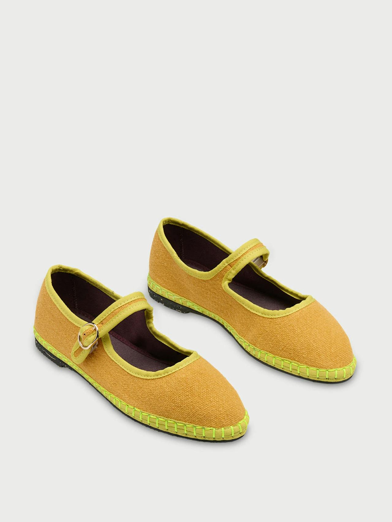 Mustard Ebenezer Mary Jane flats Mary Jane Flabelus    - Collagerie