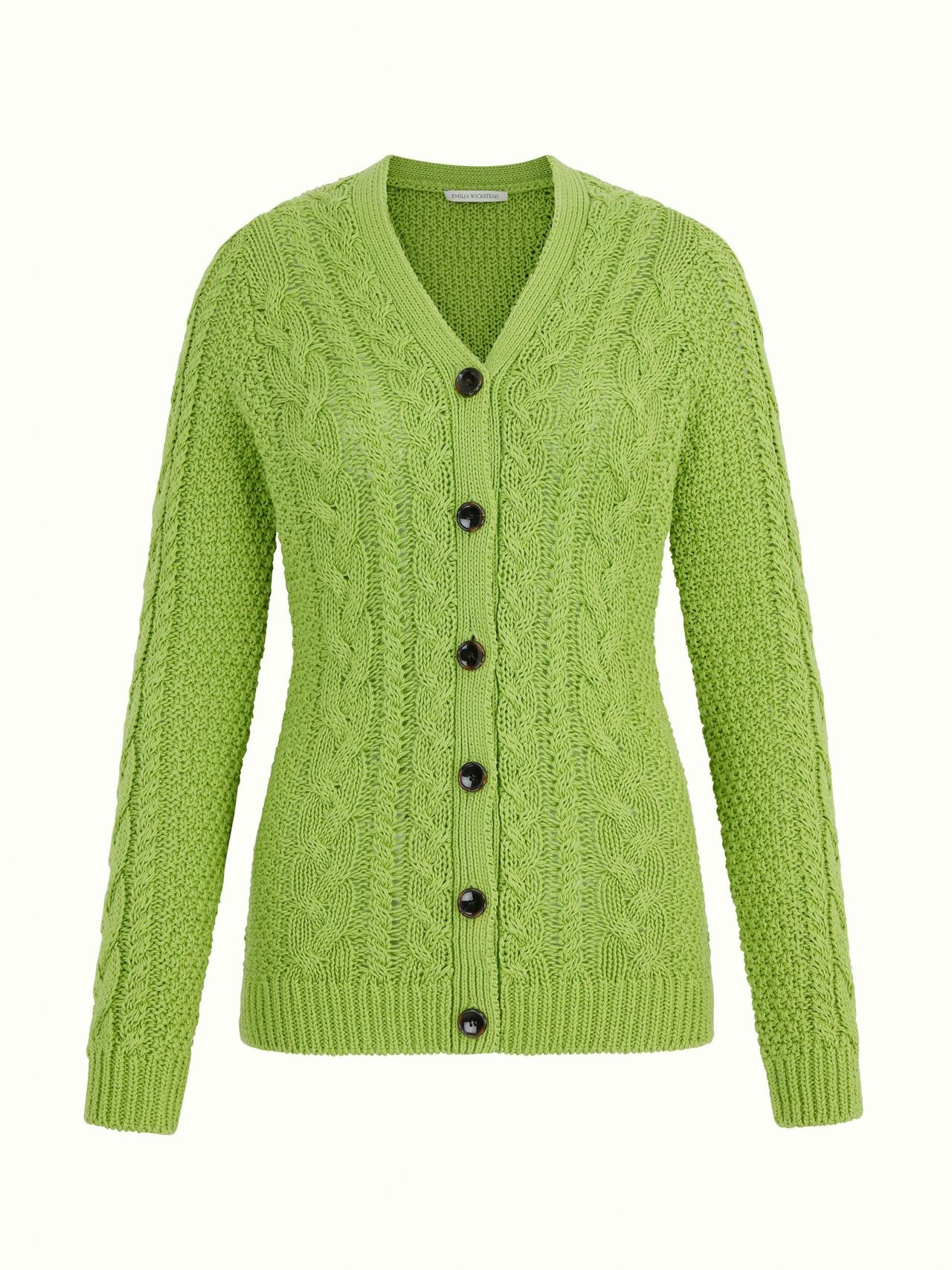 Elmer knit cardigan in green