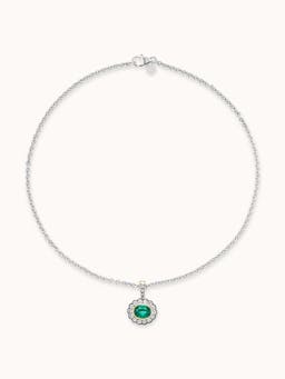 Alexandra charm necklace in emerald Jewellery & Watches Marlo Laz    - Collagerie