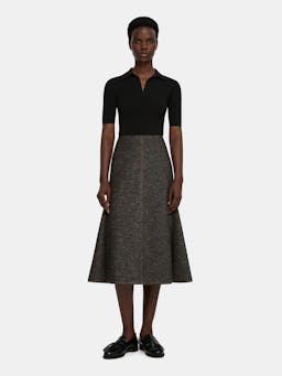 Black and brown Queenie denim skirt  Emilia Wickstead    - Collagerie