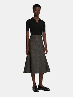 Black and brown Queenie denim skirt  Emilia Wickstead    - Collagerie