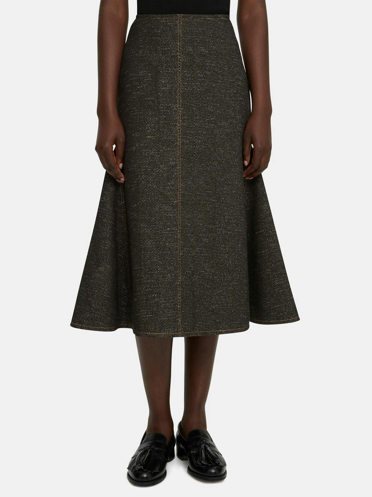 Black and brown Queenie denim skirt  Emilia Wickstead    - Collagerie