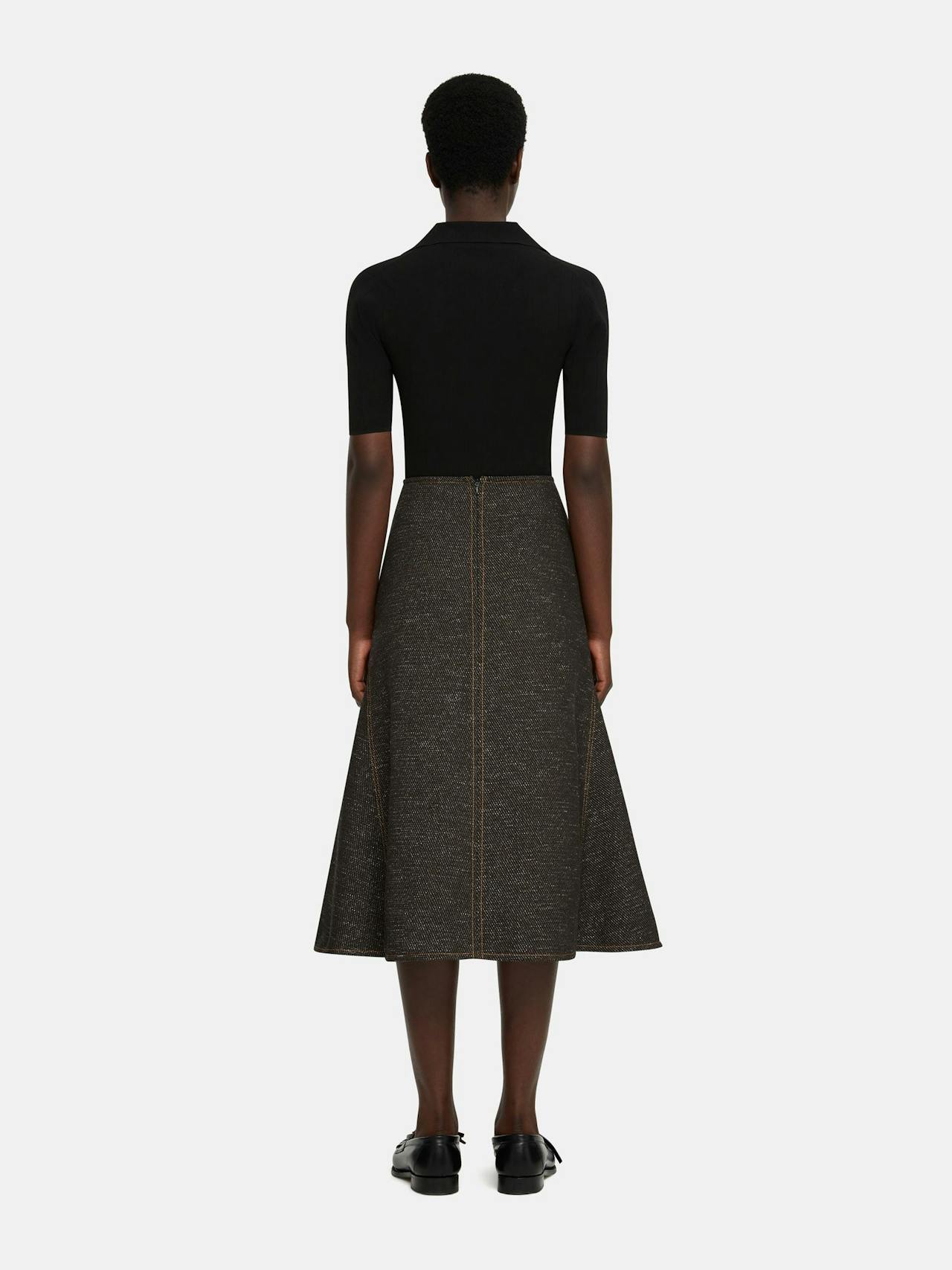 Black and brown Queenie denim skirt  Emilia Wickstead    - Collagerie