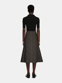 Black and brown Queenie denim skirt  Emilia Wickstead    - Collagerie