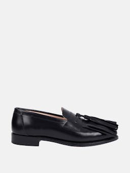 Grenda tassel front loafer in black leather  Emilia Wickstead    - Collagerie