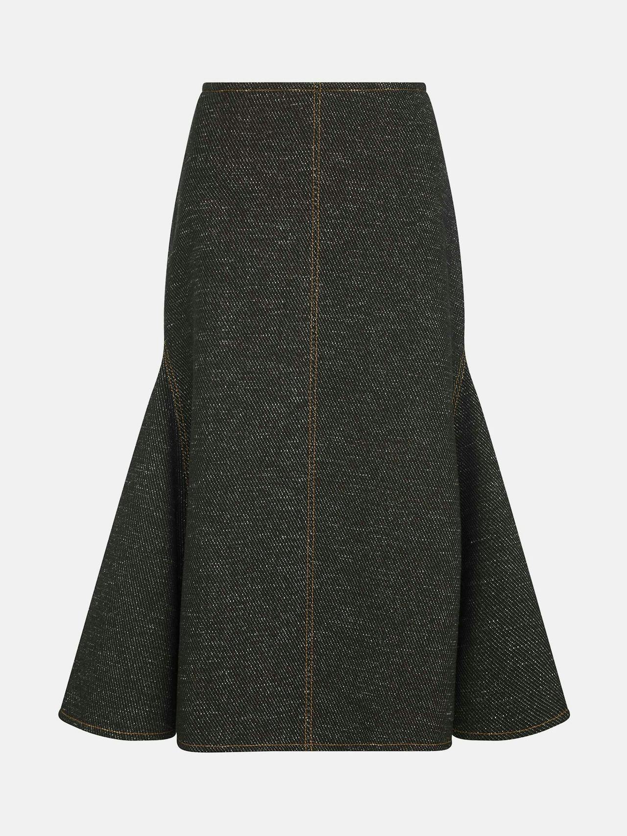 Black and brown Queenie denim skirt  Emilia Wickstead    - Collagerie