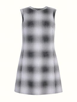 Emmy dress in black and white checked cloque Dresses Emilia Wickstead    - Collagerie