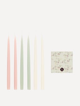 Danish taper candles & matches gift set in english garden , hellebore Gift Set Rebecca Udall    - Collagerie