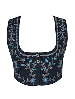 Esmeralda Relicario vest Crop Tops Agua by Agua Bendita    - Collagerie